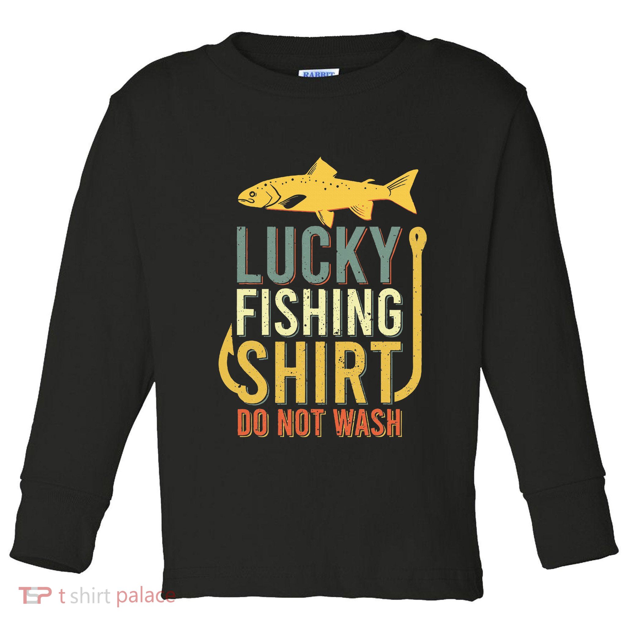 Lucky Fishing Toddler Long Sleeve Shirt