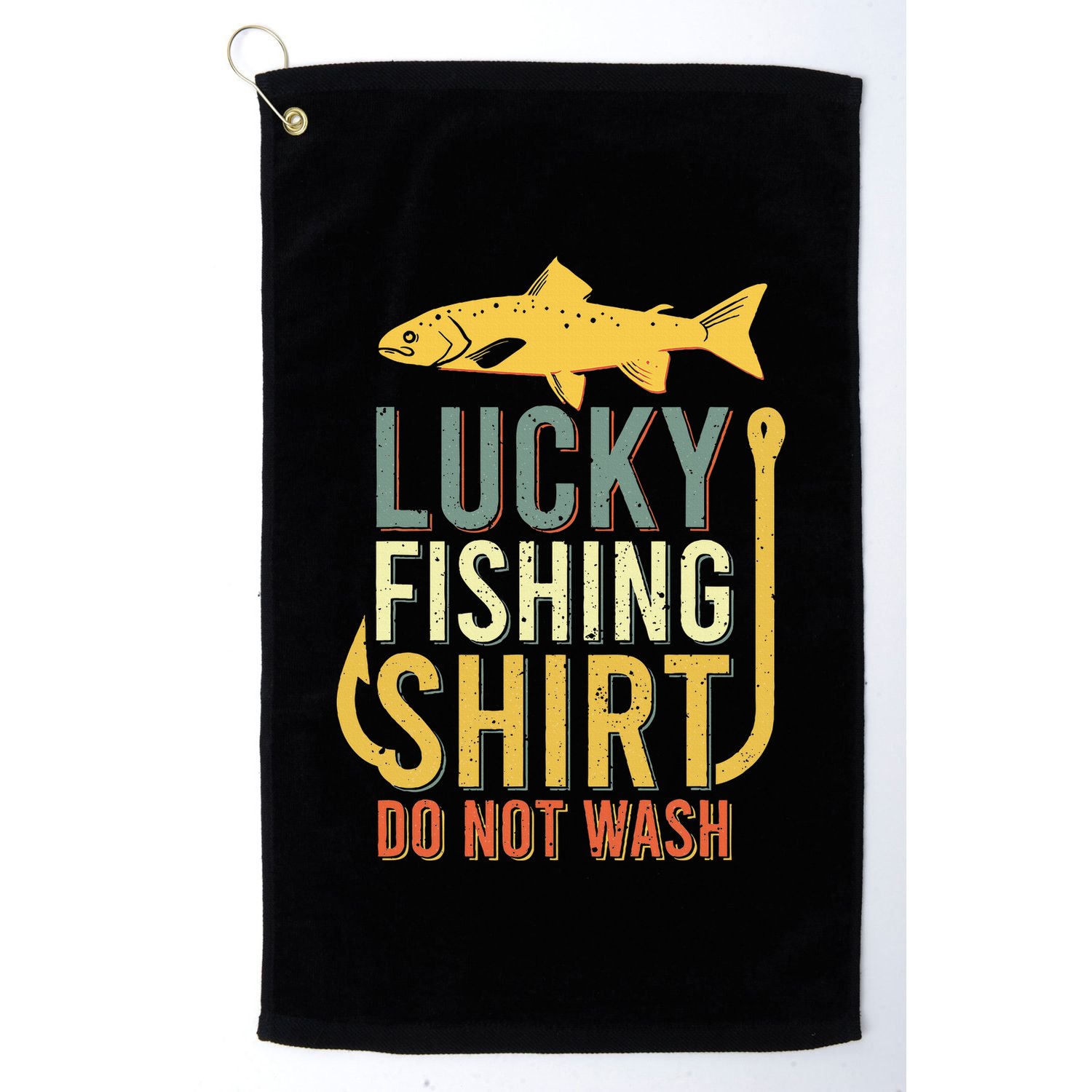 Lucky Fishing Golf Towel