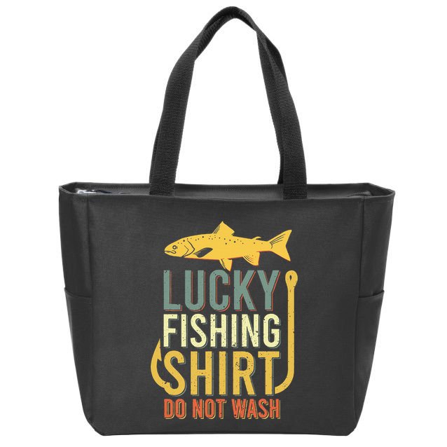 Lucky Fishing Zip Tote Bag