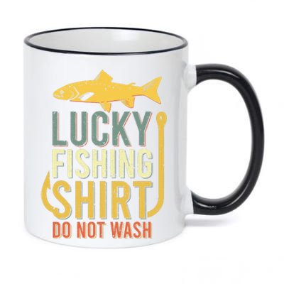 Lucky Fishing 11oz Black Color Changing Mug