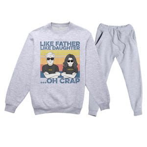 Like Father Like Daughter Premium Crewneck Sweatsuit Set