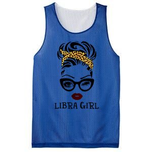 Libra Face Leopard Bandana Wink Eye Gift Mesh Reversible Basketball Jersey Tank