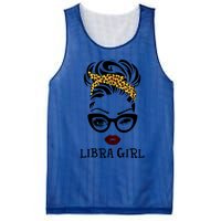 Libra Face Leopard Bandana Wink Eye Gift Mesh Reversible Basketball Jersey Tank