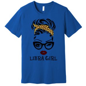 Libra Face Leopard Bandana Wink Eye Gift Premium T-Shirt