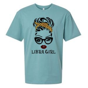 Libra Face Leopard Bandana Wink Eye Gift Sueded Cloud Jersey T-Shirt