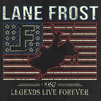 Lane Frost Legends Live Together Rodeo Lover 7 Panel Mesh Trucker Snapback Hat