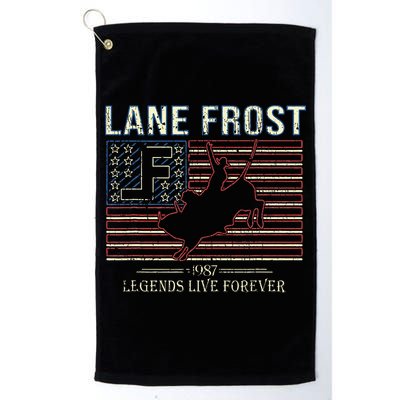 Lane Frost Legends Live Together Rodeo Lover Golf Towel