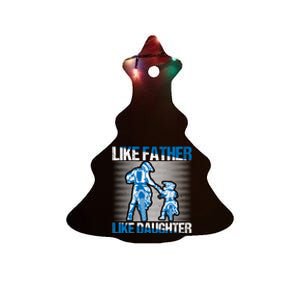 Like Father Like Daughter Dirt Bike Motocross Motorcycle Mx Gift Ceramic Tree Ornament