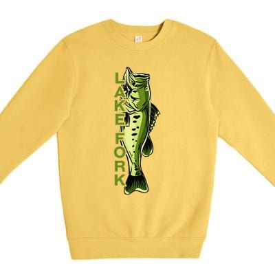 Lake Fork Largemouth Bass Fishing For Texas Fishermen Premium Crewneck Sweatshirt