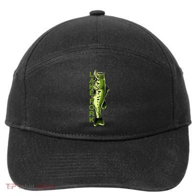 Lake Fork Largemouth Bass Fishing For Texas Fishermen 7-Panel Snapback Hat