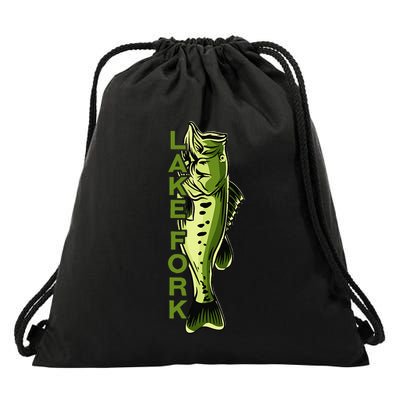 Lake Fork Largemouth Bass Fishing For Texas Fishermen Drawstring Bag