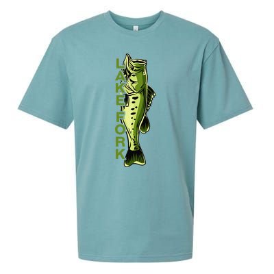 Lake Fork Largemouth Bass Fishing For Texas Fishermen Sueded Cloud Jersey T-Shirt