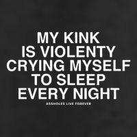 Linda Finegold My Kink Is Violenty Crying Myself To Sleep Every Night 7 Panel Mesh Trucker Snapback Hat
