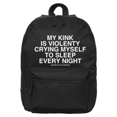 Linda Finegold My Kink Is Violenty Crying Myself To Sleep Every Night 16 in Basic Backpack
