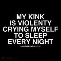 Linda Finegold My Kink Is Violenty Crying Myself To Sleep Every Night Baby Bodysuit