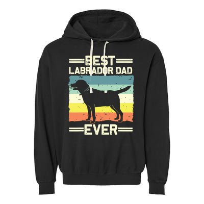 Labrador For Men Dad Black Lab Yellow Labrador Retriever Garment-Dyed Fleece Hoodie