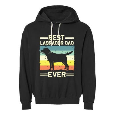 Labrador For Men Dad Black Lab Yellow Labrador Retriever Garment-Dyed Fleece Hoodie