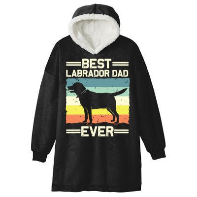 Labrador For Men Dad Black Lab Yellow Labrador Retriever Hooded Wearable Blanket