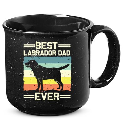 Labrador For Men Dad Black Lab Yellow Labrador Retriever 15oz Campfire Ceramic Mug