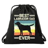 Labrador For Men Dad Black Lab Yellow Labrador Retriever Drawstring Bag