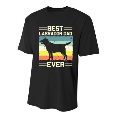 Labrador For Men Dad Black Lab Yellow Labrador Retriever Youth Performance Sprint T-Shirt