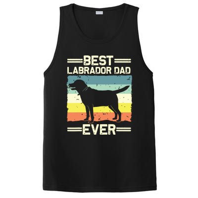 Labrador For Men Dad Black Lab Yellow Labrador Retriever PosiCharge Competitor Tank