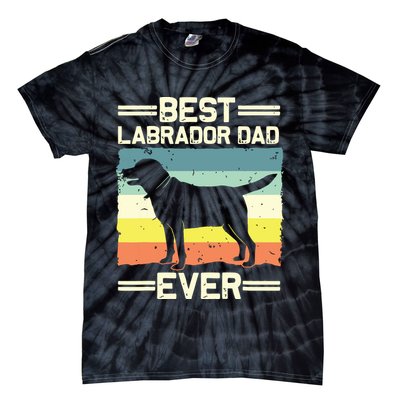 Labrador For Men Dad Black Lab Yellow Labrador Retriever Tie-Dye T-Shirt