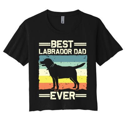 Labrador For Men Dad Black Lab Yellow Labrador Retriever Crop Top
