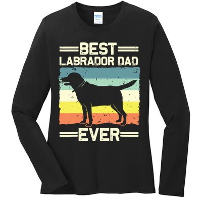 Labrador For Men Dad Black Lab Yellow Labrador Retriever Ladies Long Sleeve Shirt