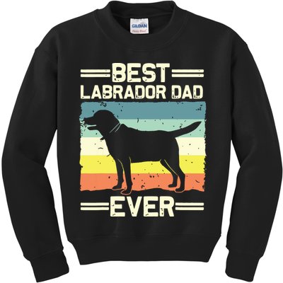 Labrador For Men Dad Black Lab Yellow Labrador Retriever Kids Sweatshirt