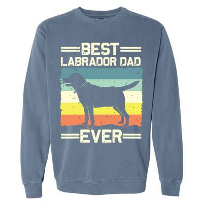 Labrador For Men Dad Black Lab Yellow Labrador Retriever Garment-Dyed Sweatshirt