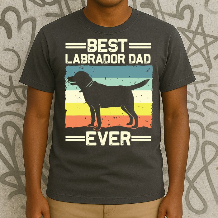 Labrador For Men Dad Black Lab Yellow Labrador Retriever T-Shirt