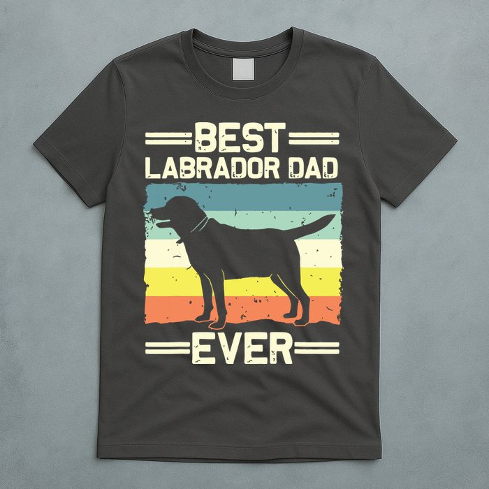 Labrador For Men Dad Black Lab Yellow Labrador Retriever T-Shirt
