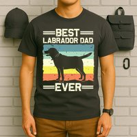 Labrador For Men Dad Black Lab Yellow Labrador Retriever T-Shirt
