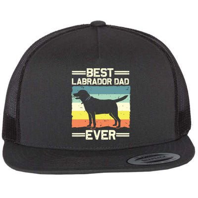 Labrador For Men Dad Black Lab Yellow Labrador Retriever Flatbill Hat