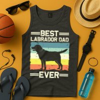 Labrador For Men Dad Black Lab Yellow Labrador Retriever Tank Top