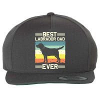 Labrador For Men Dad Black Lab Yellow Labrador Retriever Wool Snapback Cap