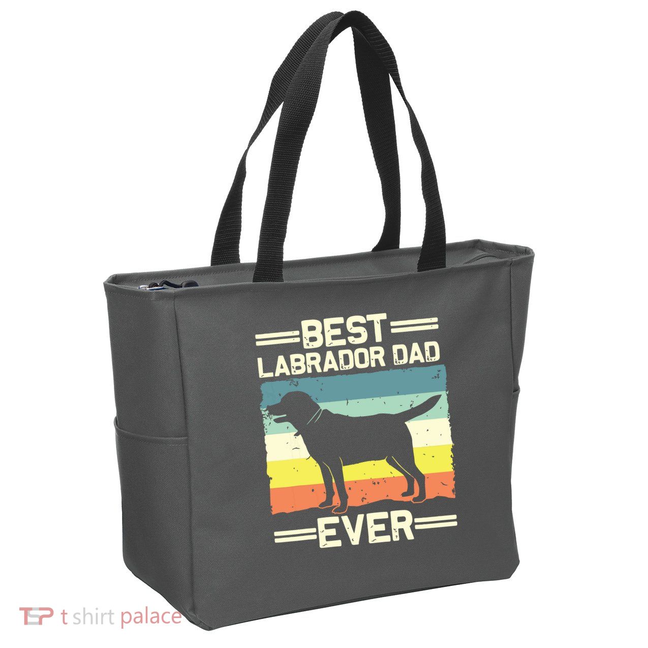 Labrador For Men Dad Black Lab Yellow Labrador Retriever Zip Tote Bag