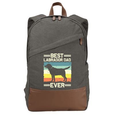Labrador For Men Dad Black Lab Yellow Labrador Retriever Cotton Canvas Backpack