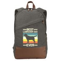 Labrador For Men Dad Black Lab Yellow Labrador Retriever Cotton Canvas Backpack