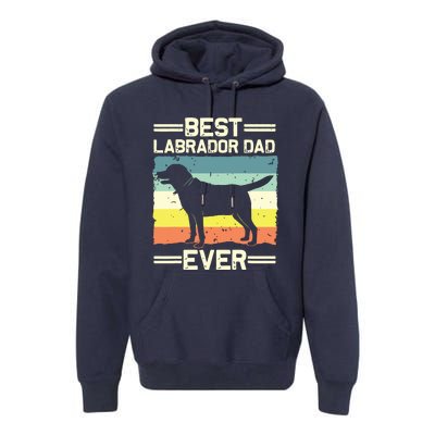 Labrador For Men Dad Black Lab Yellow Labrador Retriever Premium Hoodie