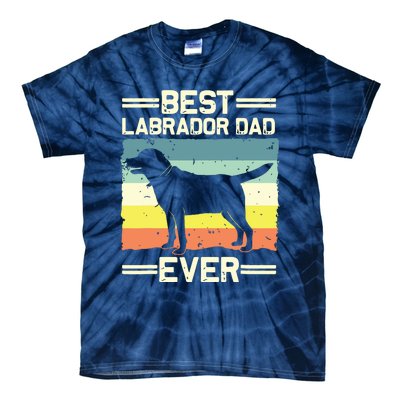 Labrador For Men Dad Black Lab Yellow Labrador Retriever Tie-Dye T-Shirt