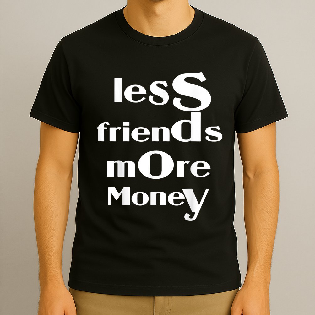 Less Friends More Money T-Shirt