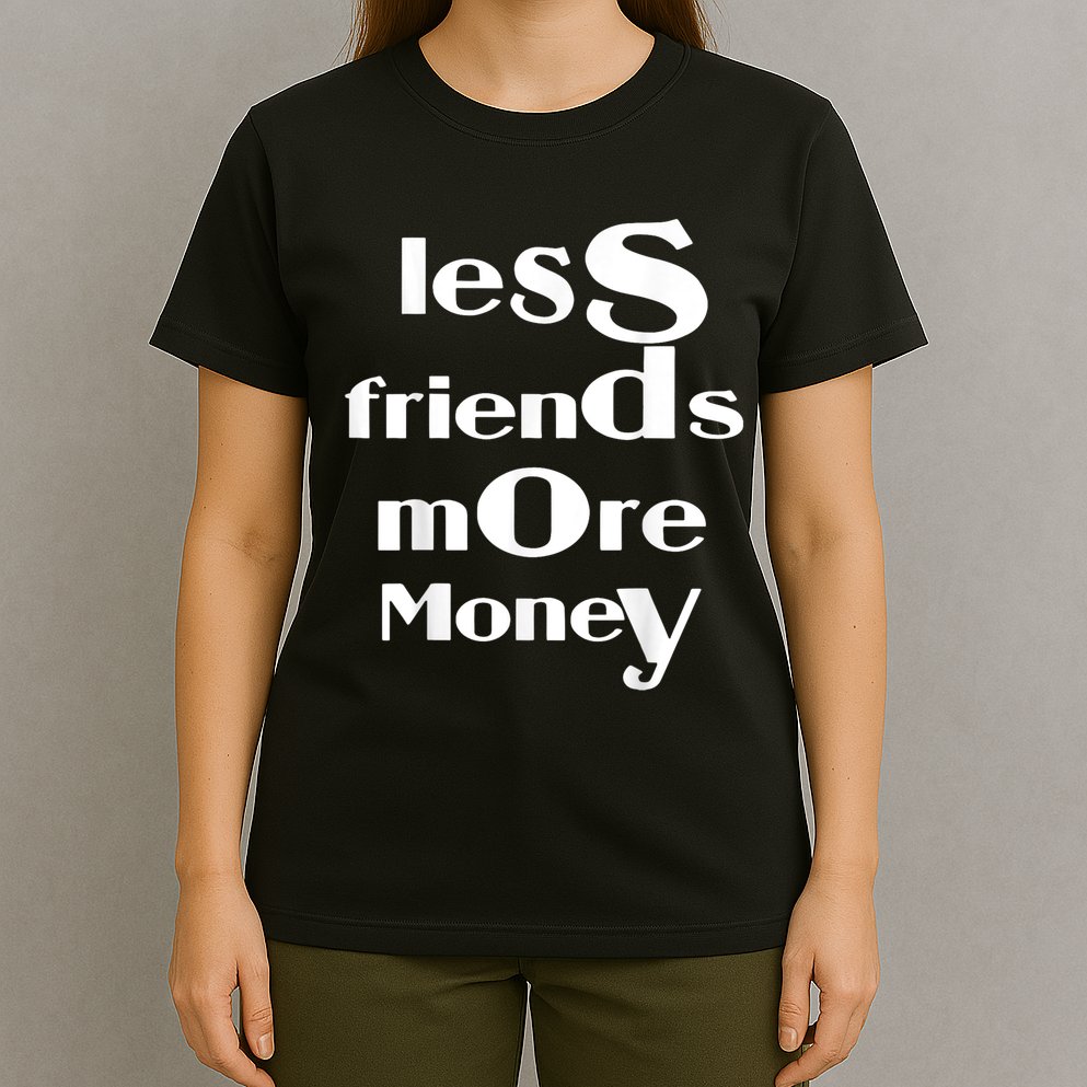 Less Friends More Money T-Shirt