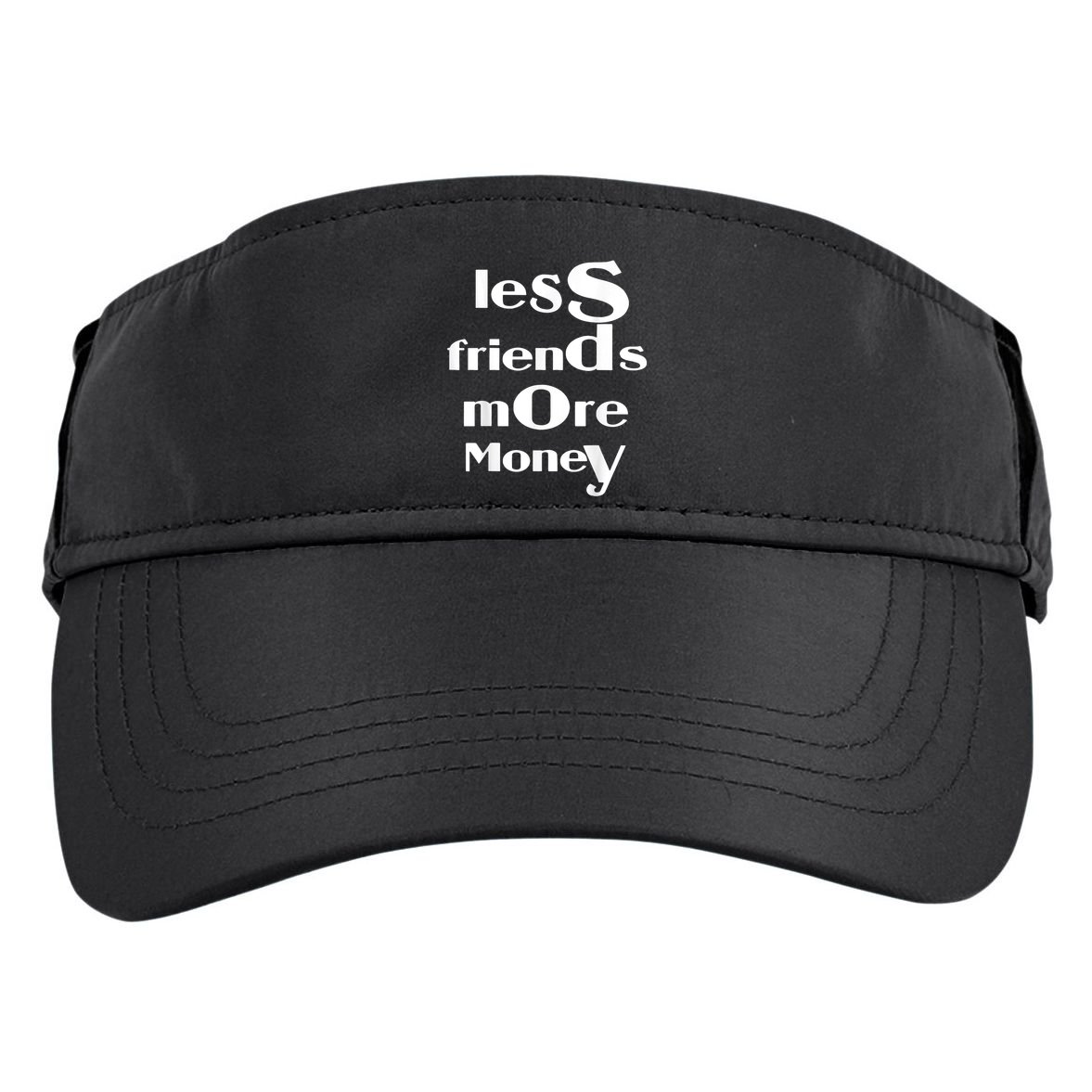 Less Friends More Money Adult Drive Performance Visor