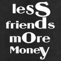 Less Friends More Money Adult Drive Performance Visor