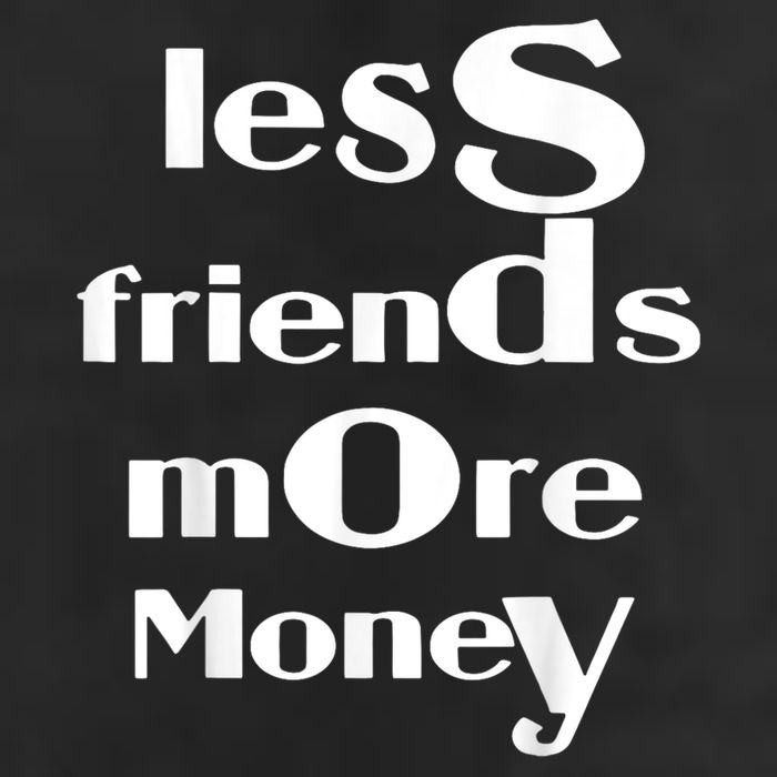 Less Friends More Money Adult Drive Performance Visor