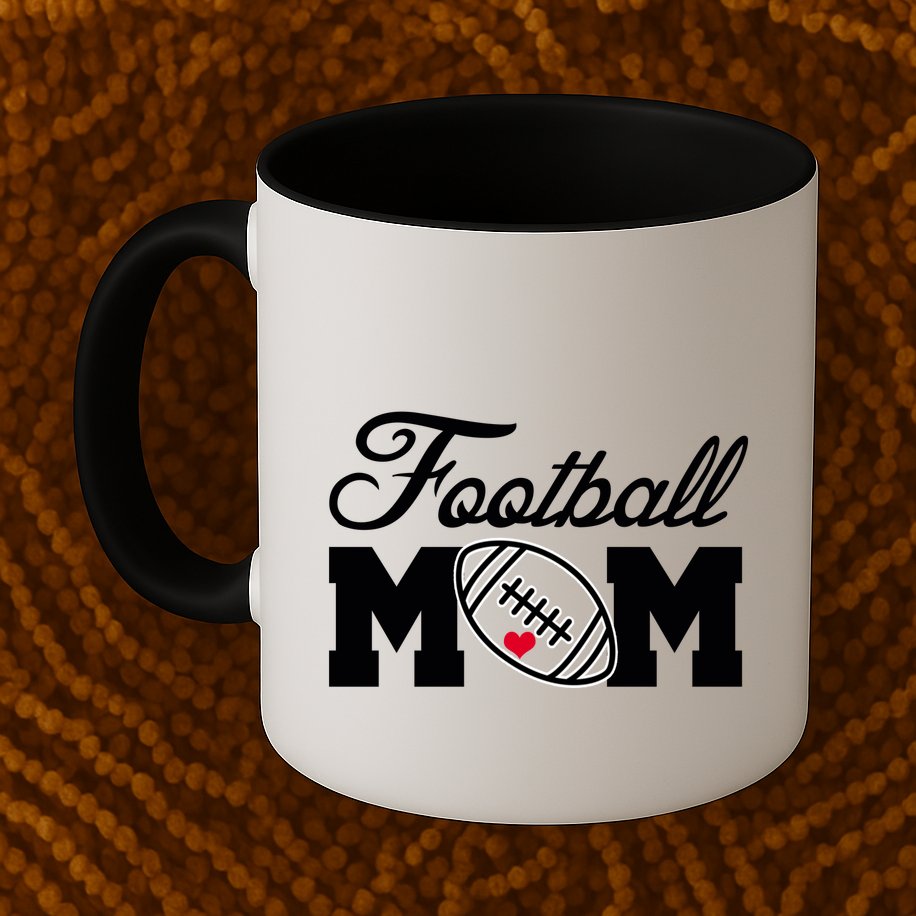 Love Football Mom Cute Gameday Mug