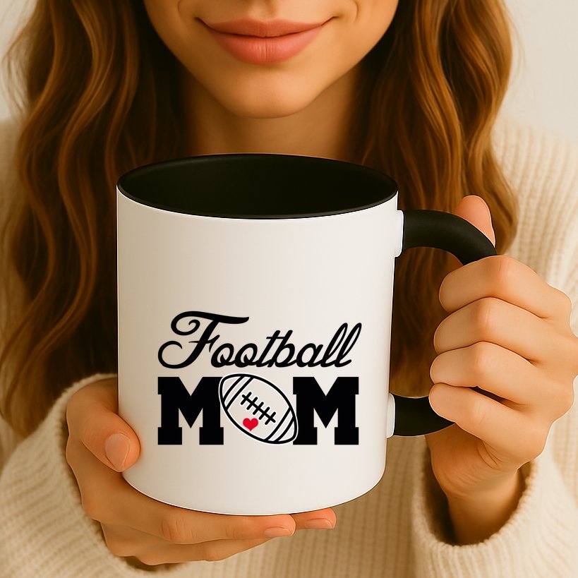Love Football Mom Cute Gameday Mug