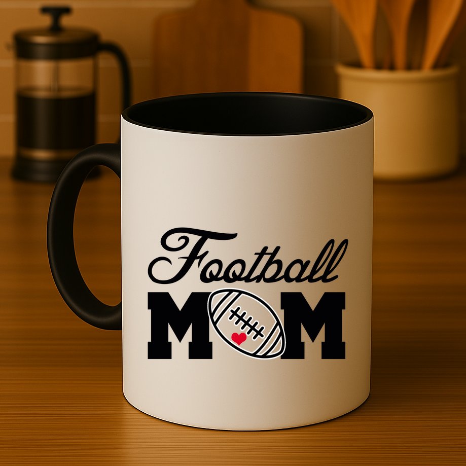 Love Football Mom Cute Gameday Mug